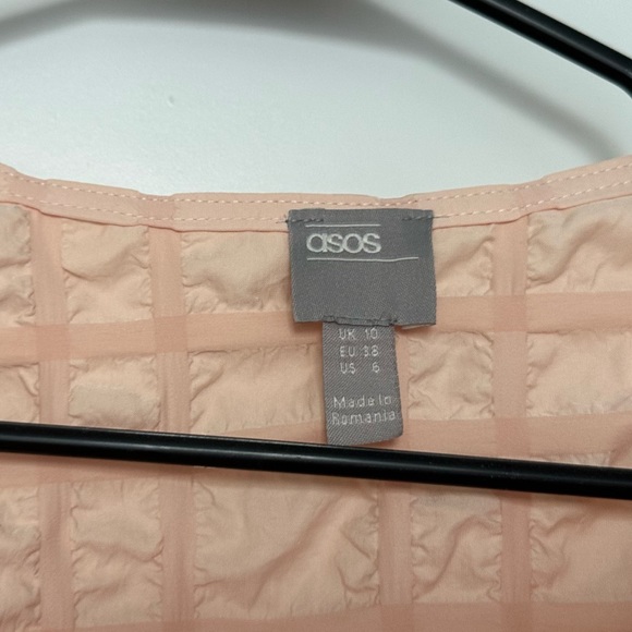 ASOS Textured Long Sleeve Top with Button Front - Picture 3 of 7